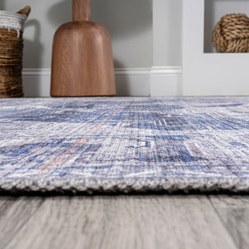 Alanya Ornate Medallion Washable Area Rug